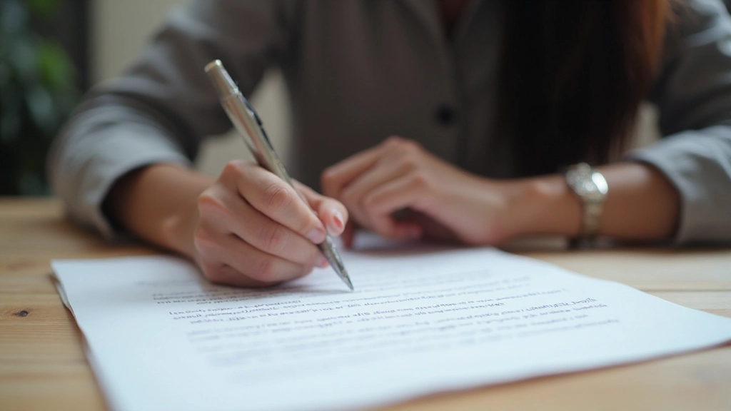 Student writing essay with focus on topic sentence and supporting details shown in different colored sections of paper